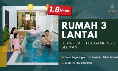 RUMAH ELITE JOGJA DALAM CLUSTER EKSKLUSIF DEKAT RS PKU GAMPING ADA ATTIC ROOM