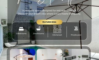 FOR SALE ELEGANT VILLA GREAT LOCATION WITH SWIMMING POOL AT CANGGU