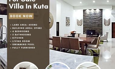 FOR SALE MODERN TROPIS VILLA WITH BEAUTY SWIMMING POOL AT KUTA