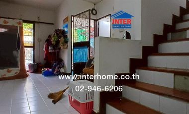 Two-story townhome, 18 sq.wa., Pruksa 7 Village, Lam Luk Ka Soi 151, Rangsit-Nakhon Nayok Road, Kanchanaphisek Road, Lam Luk Ka, Pathum Thani.