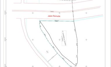 Tanah Padat Datar ex Gudang Jl Pemuda Pinggir Jalan