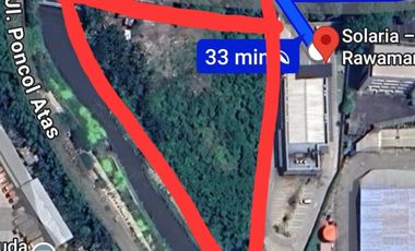 Tanah Padat Datar ex Gudang Jl Pemuda Pinggir Jalan