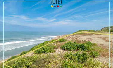 EN VENTA: Gran terreno frente al mar en San Lorenzo, Manta Oportunidad de desarrollo inmobiliario frente al mar
