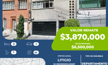 Remate bancario — Casa en venta en Comitán, Col. Hipódromo, CDMX