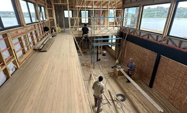 Vive Frente al MAR en Castro. Sitio urbano con casa en Puntilla Ten Ten