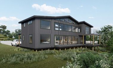 Vive Frente al MAR en Castro. Sitio urbano con casa en Puntilla Ten Ten