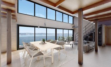 Vive Frente al MAR en Castro. Sitio urbano con casa en Puntilla Ten Ten
