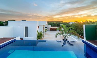 Departamento en venta 1 recámara Condominio Calle 8 La Veleta en Tulum