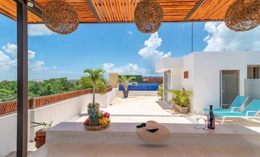 Departamento en venta 1 recámara Condominio Calle 8 La Veleta en Tulum