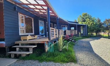 casa amoblada sector Llicaldad, con patio, terraza y vista.