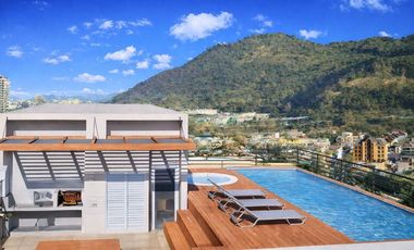 Departamento Estudio a Media Cuadra de Providencia, a pasos del Metro. Terraza Mirador Piscina Vista Panorámica