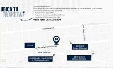 VENDO TERRENO CERCADO DE LIMA