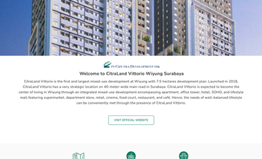 Alessandro Tower CitraLand Vittorio Surabaya (Largest Wiyung Superblock) - DP Disubsidi