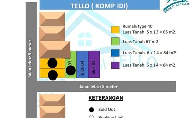 Sisa 2 Unit Terakhir, Kavling siap Bangun Hanya 5 menit dari Pintu 1 UNHAS dan 12 Menit dari Mall Panakukang