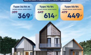 Sisa 2  Unit, Rumah 1 lt persiapan 2 lt hanya 12 menit dari Mall MP