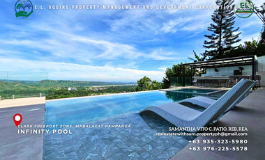 4 Bedroom Fully Furnished Executive House with Infinity Pool for Sale inside Clark Freeport Zone Mabalacat Pampanga