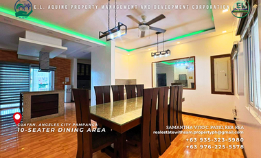 5 Ensuite Bedrooms Fully Furnished House Villa for Rent in Cuayan Angeles City Pampanga