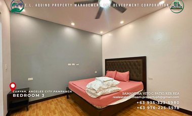 5 Ensuite Bedrooms Fully Furnished House Villa for Rent in Cuayan Angeles City Pampanga
