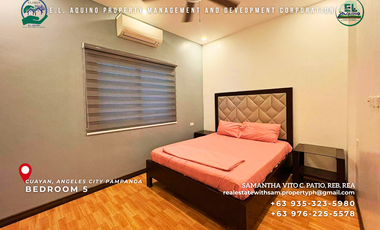 5 Ensuite Bedrooms Fully Furnished House Villa for Rent in Cuayan Angeles City Pampanga