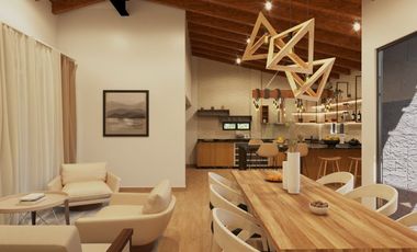 Lago I Residencia de un Nivel, Nueva, Amueblada y Equipada, con Alberca, Jardín y Terraza.