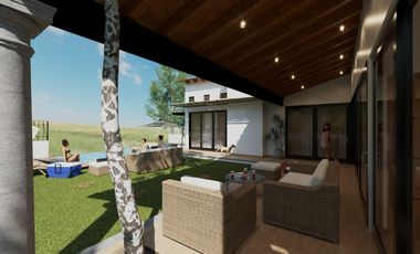 Lago I Residencia de un Nivel, Nueva, Amueblada y Equipada, con Alberca, Jardín y Terraza.