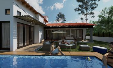 Lago I Residencia de un Nivel, Nueva, Amueblada y Equipada, con Alberca, Jardín y Terraza.