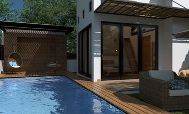 Lago I Residencia de un Nivel, Nueva, Amueblada y Equipada, con Alberca, Jardín y Terraza.