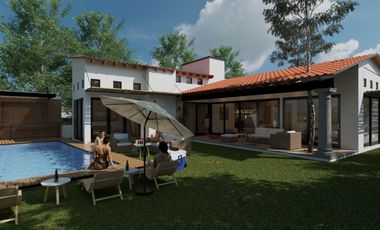 Lago I Residencia de un Nivel, Nueva, Amueblada y Equipada, con Alberca, Jardín y Terraza.