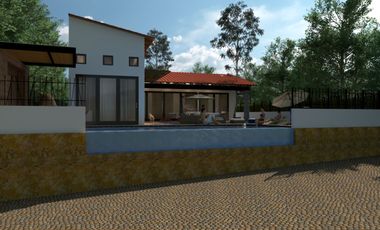 Lago I Residencia de un Nivel, Nueva, Amueblada y Equipada, con Alberca, Jardín y Terraza.