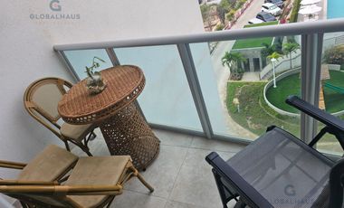 En venta departamento totalmente amoblado en Punta Blanca, Condominio almar, Ruta del Spondylus, Santa Elena