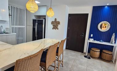 En venta departamento totalmente amoblado en Punta Blanca, Condominio almar, Ruta del Spondylus, Santa Elena