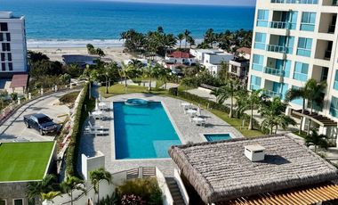 En venta departamento totalmente amoblado en Punta Blanca, Condominio almar, Ruta del Spondylus, Santa Elena