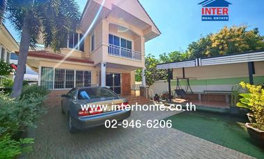Two-story detached house, 70 sq.wa., located on Soi Ratchamankha 9, Phetkasem Road, Ratchamankha Road, Mueang Nakhon Pathom, Nakhon Pathom.