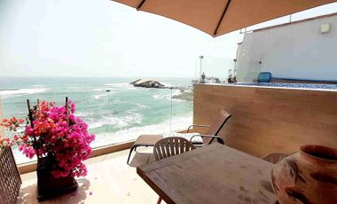 VENDO LINDO DPTO. DUPLEX  EN MLCON. CENTRAL PUNTA HERMOSA FRENTE AL MAR CON PISCINA