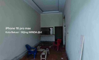 on progres pembangunan rumah cluster murah di Ciketing tugu asem mustika jaya Bekasi kota