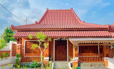 DISKON 50 JT! Rumah Joglo 400 Jutaan, Free Desain Ruang, SHM di Prambanan!