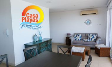 Departamento Frente Al Mar de Venta en Playas, Sector Ocean Club, Punta Mar
