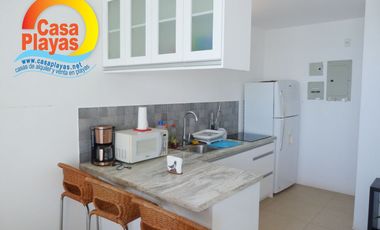 Departamento Frente Al Mar de Venta en Playas, Sector Ocean Club, Punta Mar