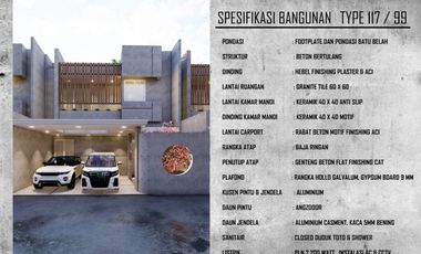 RUMAH 2 LANTAI ONE GATE DI MAGELANG DEKAT ARTOS MALL