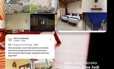 Sewa Villa Private Pool Depok Sleman - Nyaman & Strategis