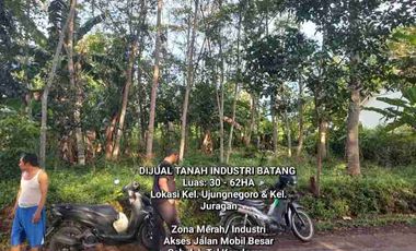 DIJUAL TANAH INDUSTRI BATANG, LUAS 52HA