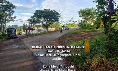 DIJUAL TANAH INDUSTRI BATANG, LUAS 52HA