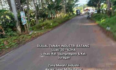 DIJUAL TANAH INDUSTRI BATANG, LUAS 52HA