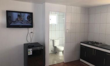 Se arrienda Loft-Pieza de 1 dormitorio equipado, en Playa Ancha, Valparaíso