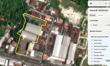 Tanah 50 Are plus Gedung 2 Lantai Dijual, di Jimbaran Area