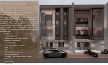 Kost Full Okupansi Dekat BINUS Full Furnished Income 78 Juta per Bulan