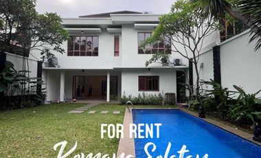 Modern Tropical House inside Compound at Kemang Selatan