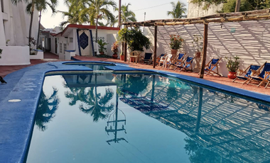 HOTEL A LA VENTA EN SAN PATRICIO, JALISCO.  (ORILLA DE LA PLAYA). REMATE ADJUDICADO