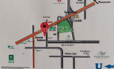 Disewa Rumah di Cluster Palmerah Residence Lokasi Staregis Dekan Sudirman Semanggi Jakarta