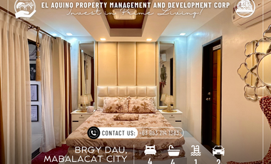 4-Bedroom, 4 Bathroom 2-Storey House with Swimming Pool for Rent or Sale – Dau, Mabalacat City, Pampanga